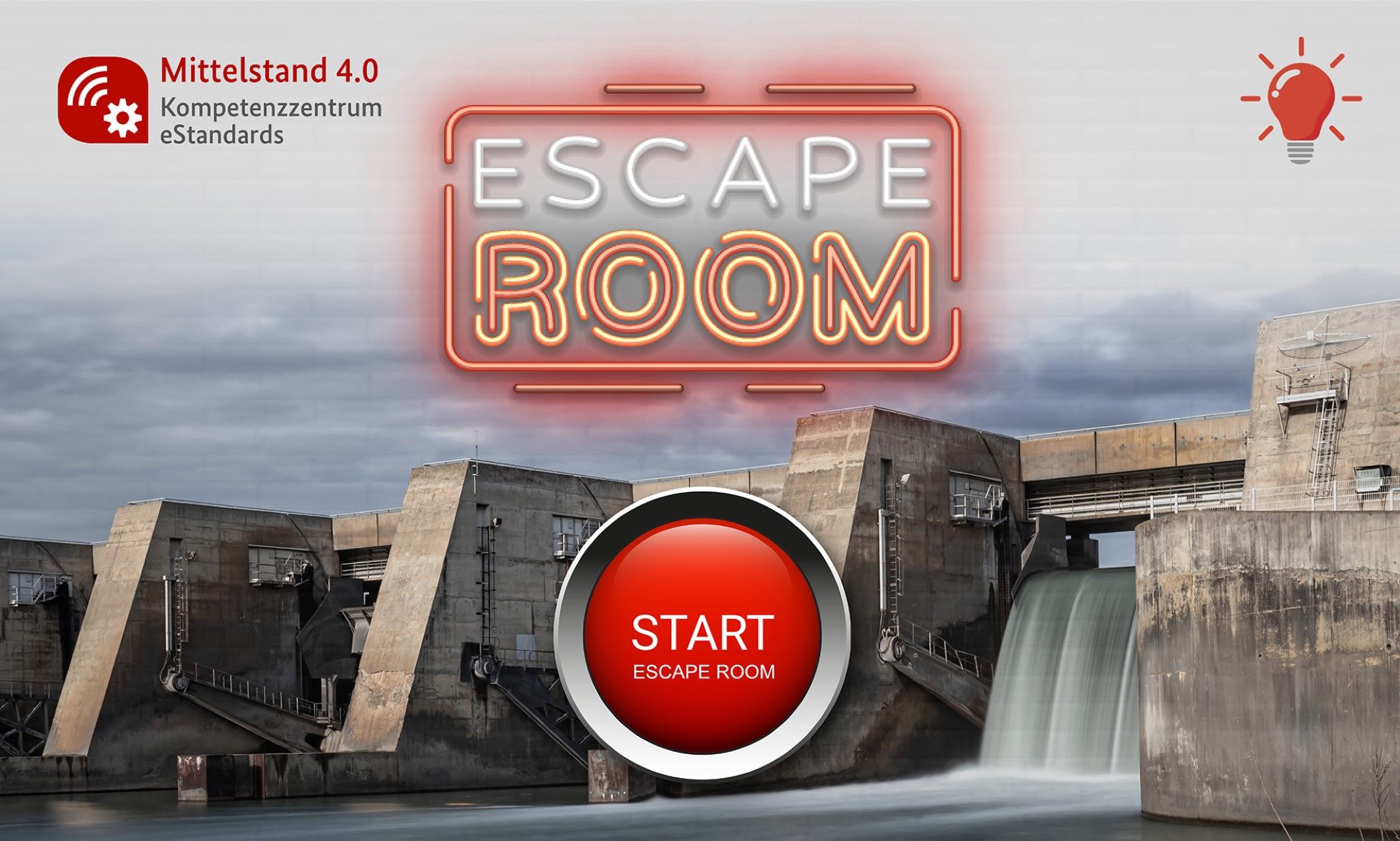 Escape Room Startbildschirm (Bildquelle: www.mittelstand-digital.de)