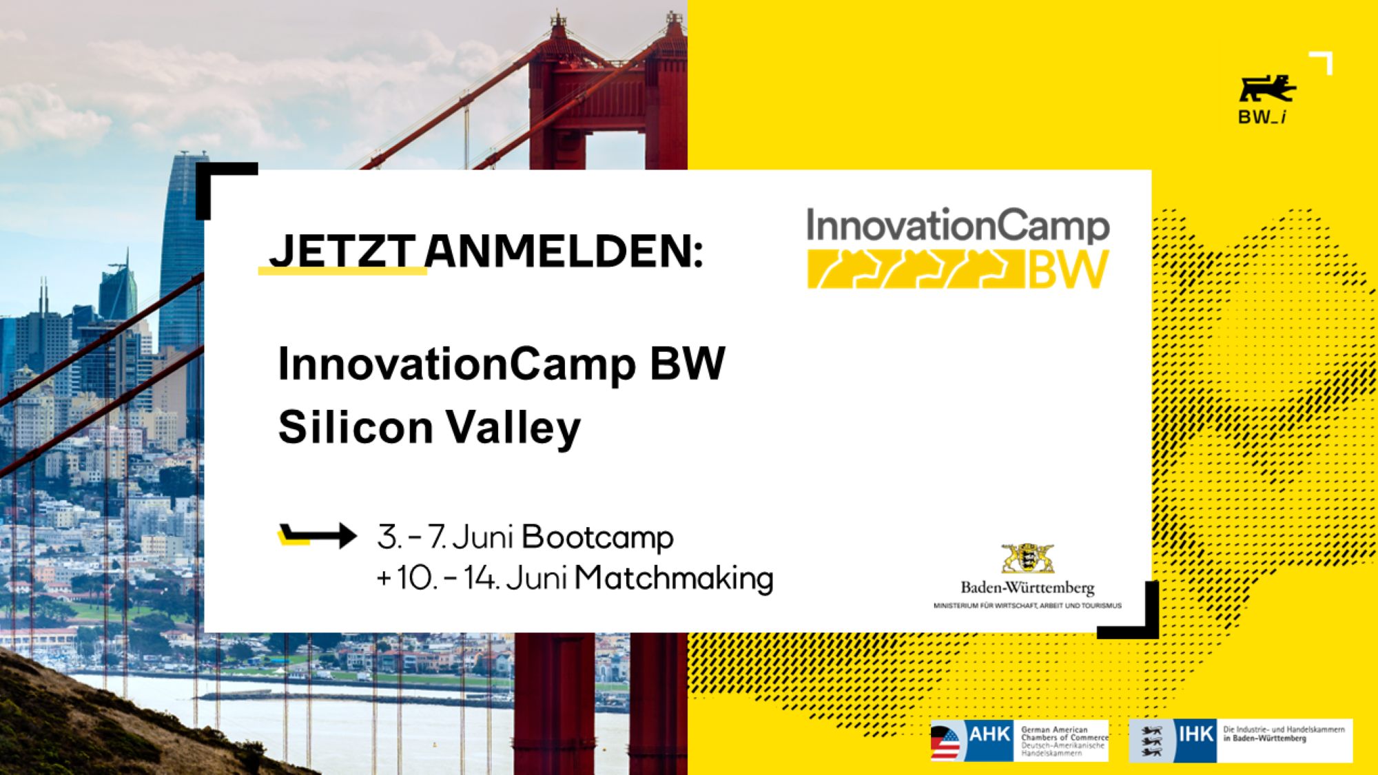 Keyvisual InnovationCamp BW Silicon Valley (Bildquelle: InnovationCamp BW Silicon Valley)